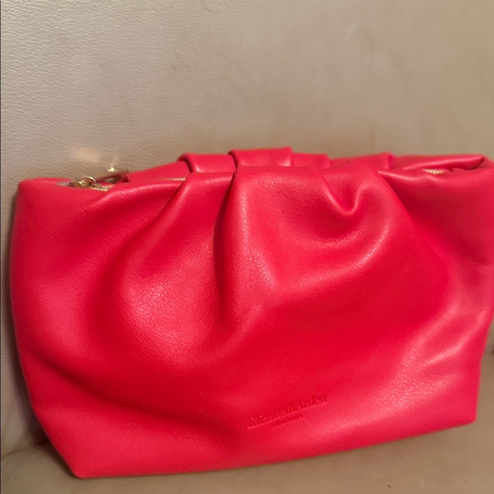 Elizabeth Arden, New York, Vibrant Red Clutch/cosmetic case